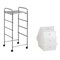 4 Drawer Rolling Storage Cart With Wheels Slim Organizer Steel Frame PP Drawers For Office Home Kitchen